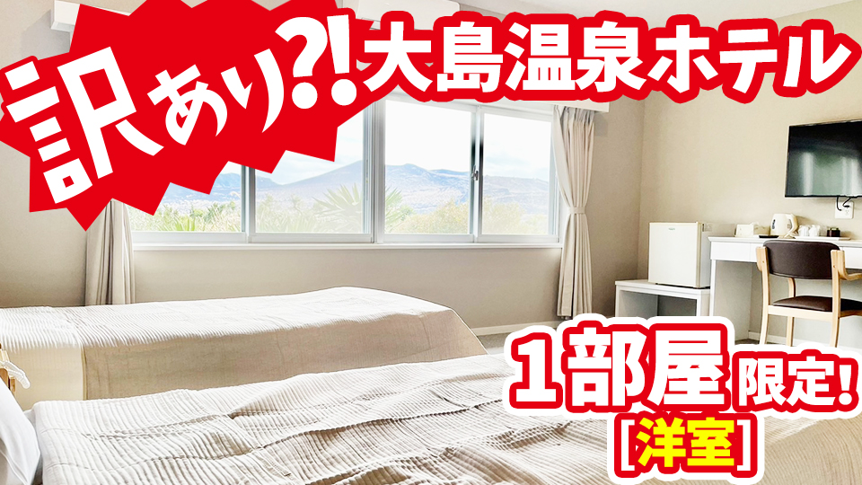 大島温泉ホテルの訳あり洋室プラン