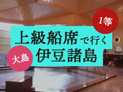 1等船席で行く ホテル白岩 伊豆諸島ツアー 伊豆七島ツアー トラベルロード